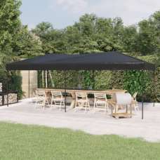 Truett Oxford Fabric 3m x 6m Folding Party Tent In Anthracite - UK