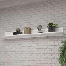 Trail High Gloss Wall Shelf 180cm In White - UK