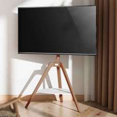 Tyler Floor Standing Wooden TV Stand With Shelf - Light Oak - UK