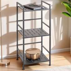 Umatilla Metal Shelving Unit With 3 Shelves In Anthracite - UK