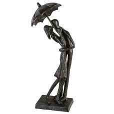 Umbrella Iron Design Sculpture In Burnished Bronze - UK