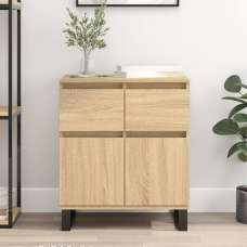 Urbino Wooden Sideboard With 2 Doors 1 Drawer In Sonoma Oak - UK