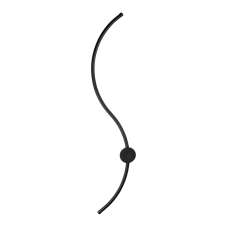 Uyan Metal Wall Light in Black - UK