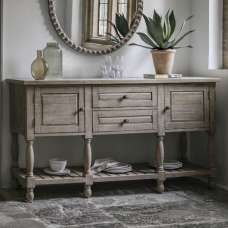 Valletta Marble Top Sideboard 2 Doors 2 Drawers In Natural - UK