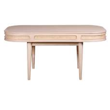 Varese Cane And Mango Wood Dining Table In Oak - UK