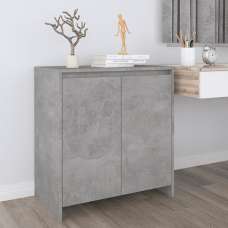 Variel Wooden Sideboard With 2 Doors In Concrete Effect - UK