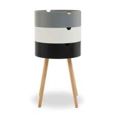 Varna Wooden Three Tier Side Table Storage In Multi-Colour - UK