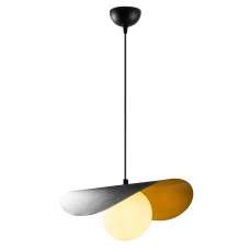 Vatoz Metal Ceiling Pendant Light in Black and White - UK