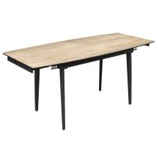 Verdun Ceramic Extending Dining Table In Oak Effect - UK