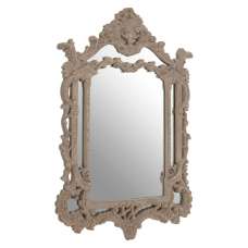 Vesey Wall Bedroom Mirror In Weathered Antique Grey Frame - UK