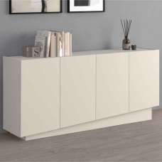 Vigo Wooden Storage Cabinet With 4 Doors In Cashmere - UK