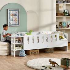 Virelli Wooden Low Sleeper Bunk Bed in White - UK