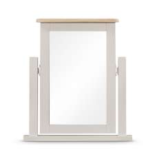 Waldorf Dressing Mirror With Oak And White Wooden Frame - UK