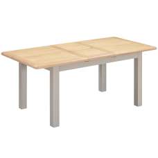 Waldorf Wooden Extending Dining Table - Oyster Grey - UK