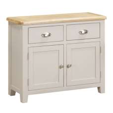 Waldorf Wooden Sideboard With 2 Doors 2 Drawers - Oyster Grey - UK