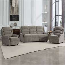 Warth Fabric 3+1+1 Seater Sofa Set in Latte - UK