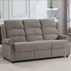 Warth Fabric 3 Seater Sofa in Latte - UK