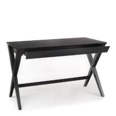 Waterloo Wooden Laptop Desk With 1 Drawer In Black - UK