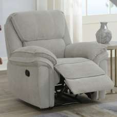 Wauchula Fabric Recliner 1 Seater Sofa - Beige - UK