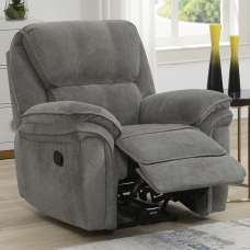 Wauchula Fabric Recliner 1 Seater Sofa - Stone - UK