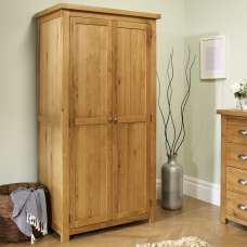 Webworms Wooden Wardrobe With 2 Doors In Oak - UK