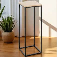 Wembley Large Wooden Planter In Oak And Black - UK