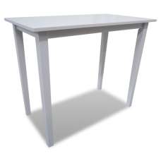 Whitney Wooden Bar Table In White - UK
