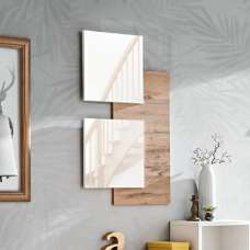 Elyria Wooden Hallway Mirror In Wotan Oak - UK