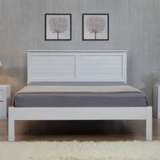 Wauna Wooden Single Bed In Grey - UK
