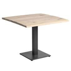 Wingate Large Wooden Square Dining Table In Extra White - UK
