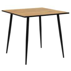 Woodburn Wooden Square Dining Table In Matt Wild Oak - UK