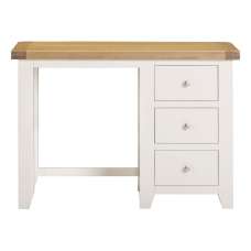 Wrenley Wooden Dressing Table in Ivory and Oak - UK