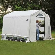 Wyck Ripstop Translucent Garden Greenhouse In White 8x8 - UK