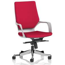 Xenia Fabric Office Chair With Arms In Bergamot Cherry - UK