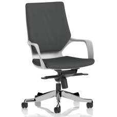 Xenia Fabric Office Chair With Arms In Quest Mussel - UK