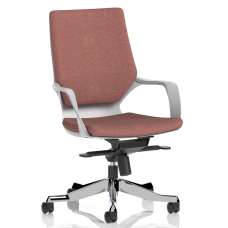 Xenia Fabric Office Chair With Arms In Rivet Forge - UK