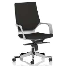 Xenia Fabric Office Chair With Arms In Rivet Fuse - UK