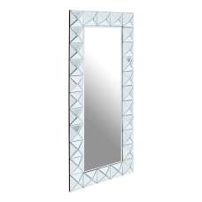 Yaiza Wall Mirror Rectangular With Pyramid Edged Frame - UK