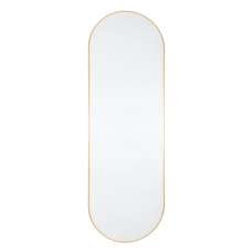 Yareli Large Oval Wall Mirror In Gold Frame - UK