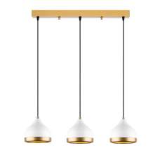 Yildo 3 Light Metal Ceiling Pendant Light in White - UK