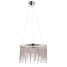 Zelma LED Pendant Light In Polished Chrome And Silver - UK
