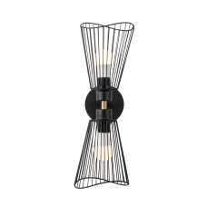 Zeyno Metal Wall Light in Black - UK