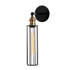 Zumra Metal Wall Light in Black - UK