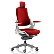 Zure Executive Headrest Office Chair In Bergamot Cherry - UK