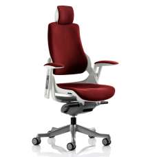 Zure Executive Headrest Office Chair In Ginseng Chilli - UK