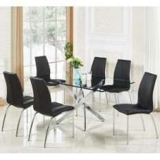 Dining Room Tables And Chairs Sets Uk Furniture In Fashion 6 Seater Gl Dining Table Sets Now