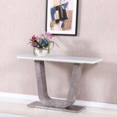 Console Tables In High gloss, Marble & glass