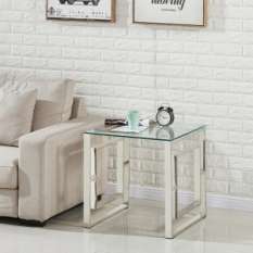 Glass End Tables, Glass Lamp Tables