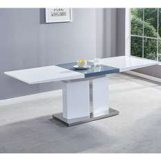 View our beautifully designed high gloss dining tables UK in beautiful shapes and extendable designs