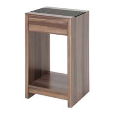 Discover the stylish and modern telephone tables with drawers and seats in glass, gloss & wood